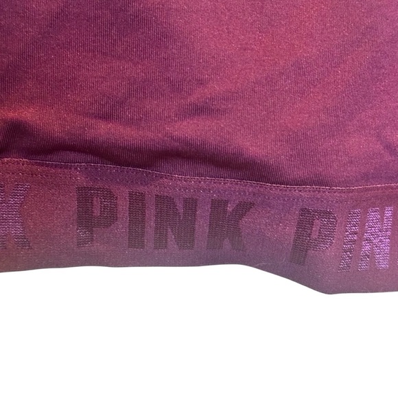 VICTORIAS SECRET ULTIMATE GYM TO SWIM SPORTS BRA BIKINI TOP Maroon Large NEW - Picture 3 of 9